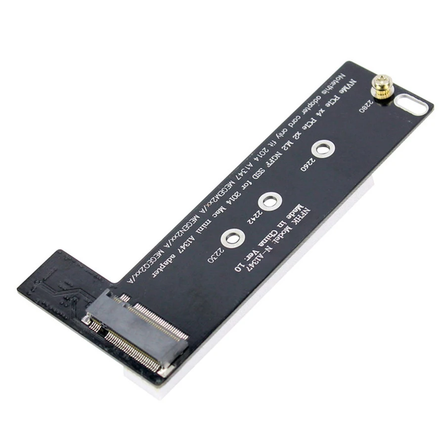 Новая карта преобразователя SSD NVMe M2 для Mac Mini 2014 A1347 MEGEN2 MEGEQ2 адаптер сбора PCI Express NGFF 760P 600P