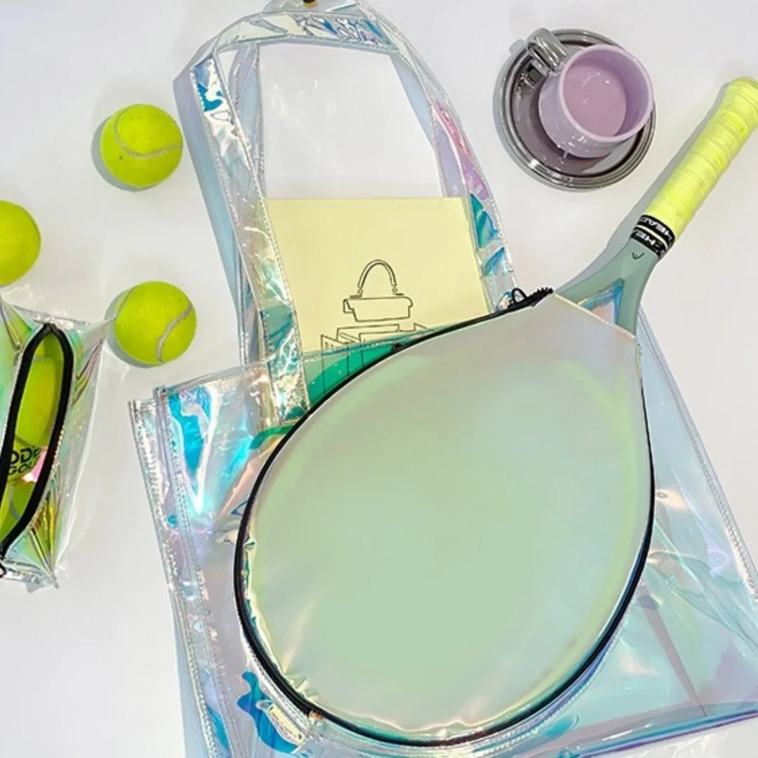 야외 스포츠 테니스 가방 다채로운 기능 토트 방수 대용량 레이저 한국어 패션 어깨 휴대용 배드민턴 가방