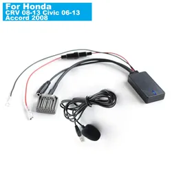 Car Bluetooth 5.0 Stereo Wireless Music AUX Adapter Audio Input Cable Adaptor Fit For Honda CRV 08-13 Civic 06-13 Accord 2008