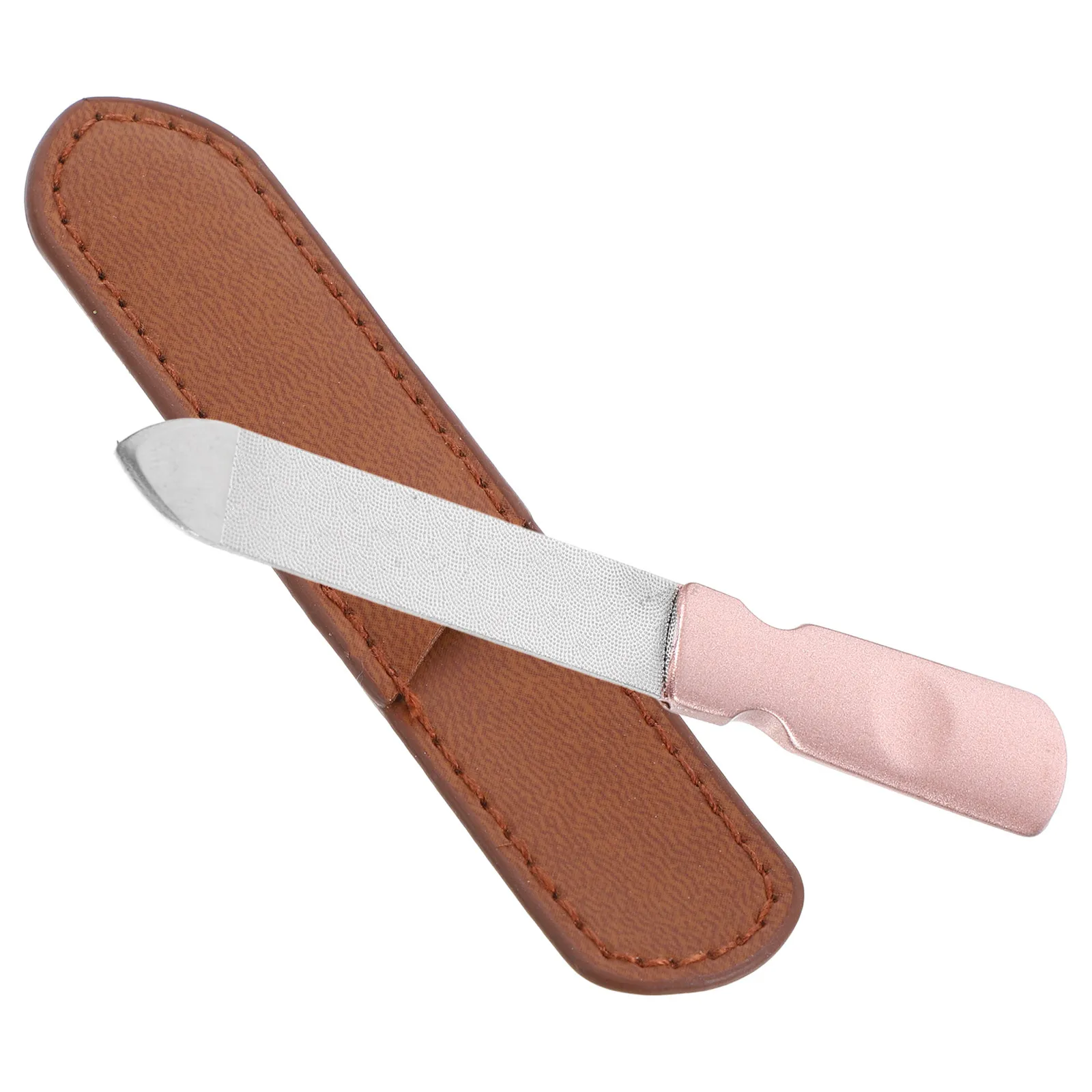 

Пилка для ногтей из нержавеющей стали, женские и мужские маникюрные инструменты, компактные, прочные, для путешествий, салонные принадлежности, пилки для ногтей на руках и ногах, гладкие, элегантные