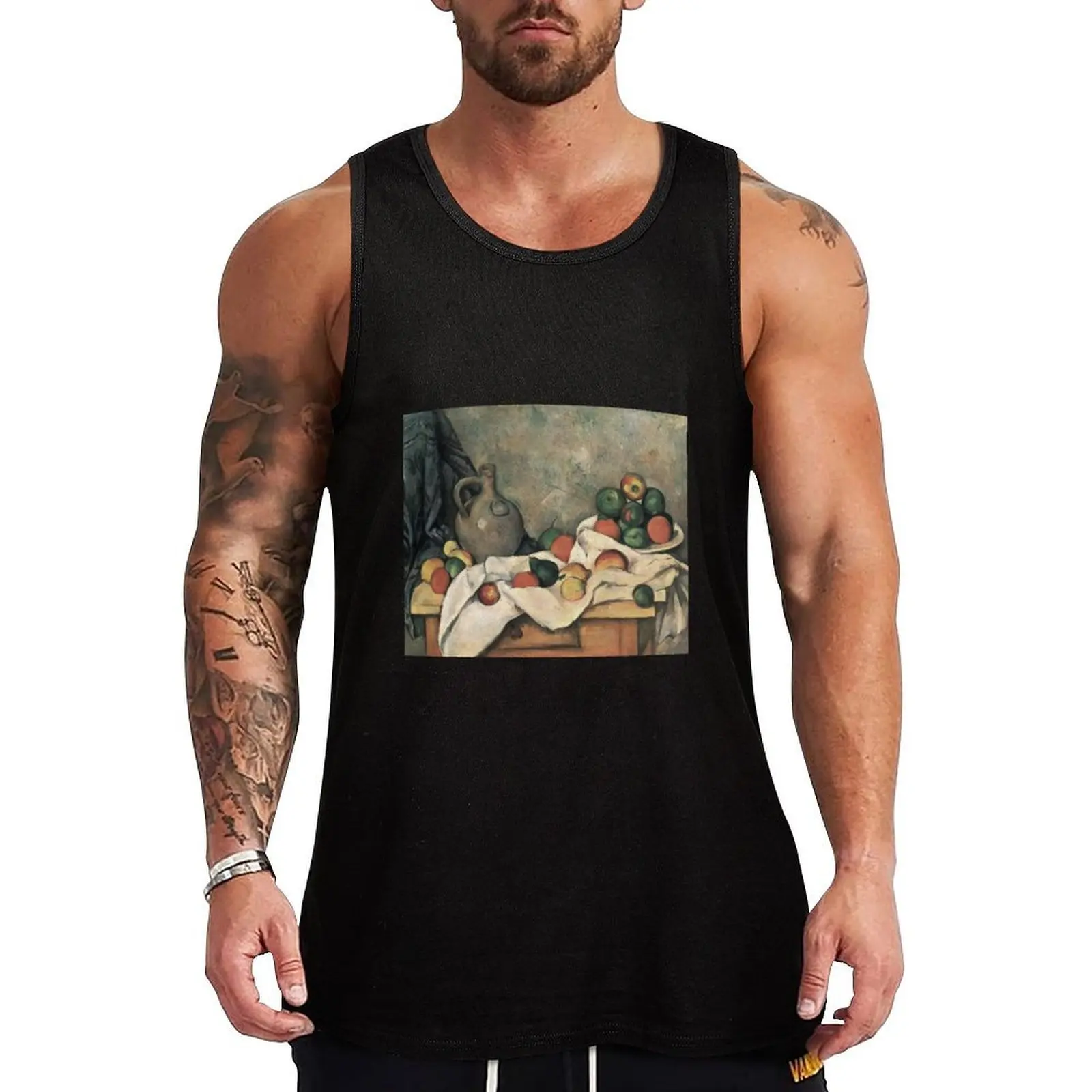 HD Still Life, Drapery, Pitcher, and Fruit Bowl, by Paul Cezanne 1893–1894 HIGH DEFINITION Tank Top