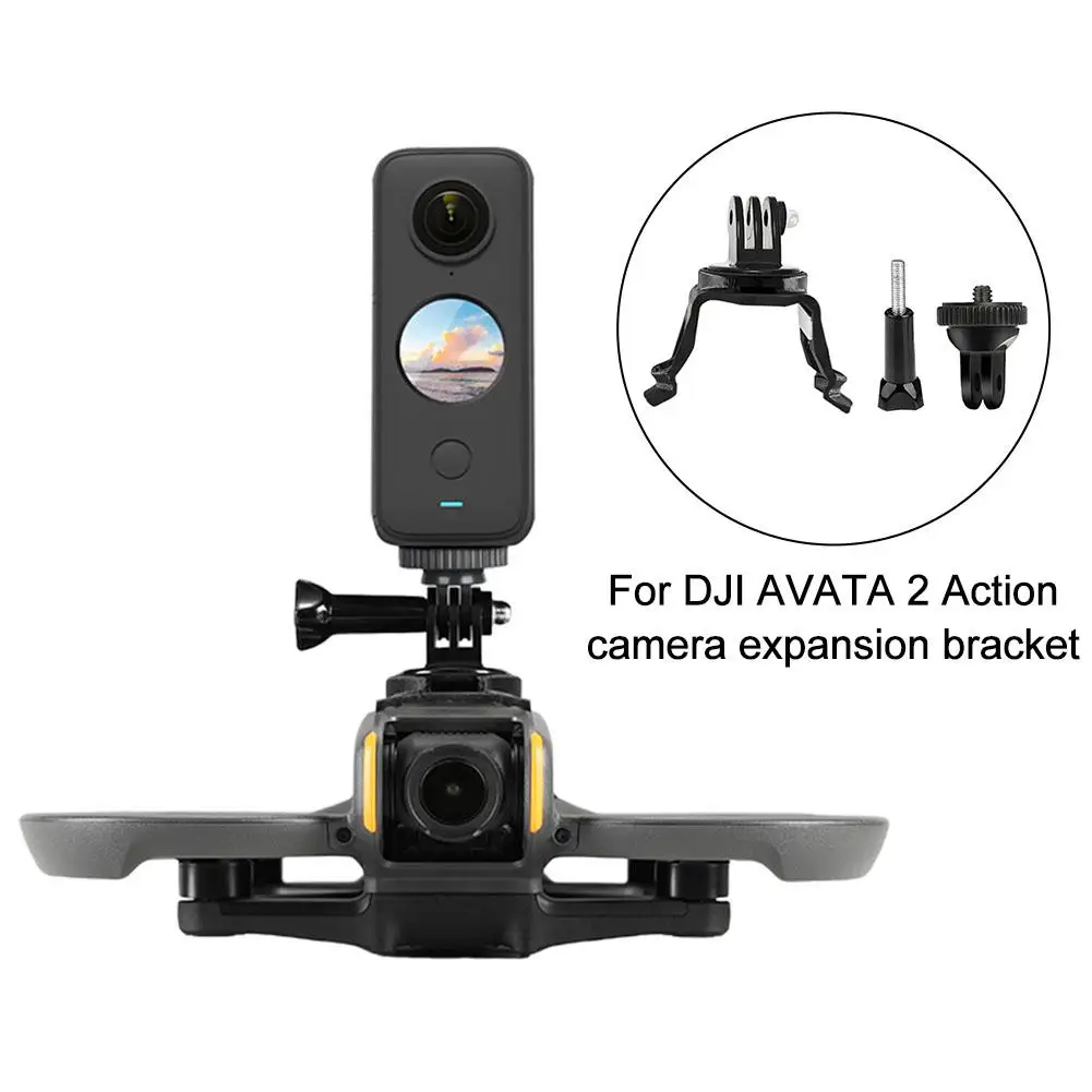 Unmanned Aerial Head Accessories Shuttle Action Camera Mounted Fixed Stand Aerial Camera Extension Kit For DJI Avata 2 K9P8