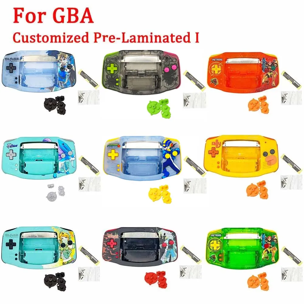 Customized IPS Pre-Laminated Pre-Cut Housing Shell For GameBoy Advance GBA 3.0inch Pre Laminated IPS V3 LCD Backlit Screen Kits