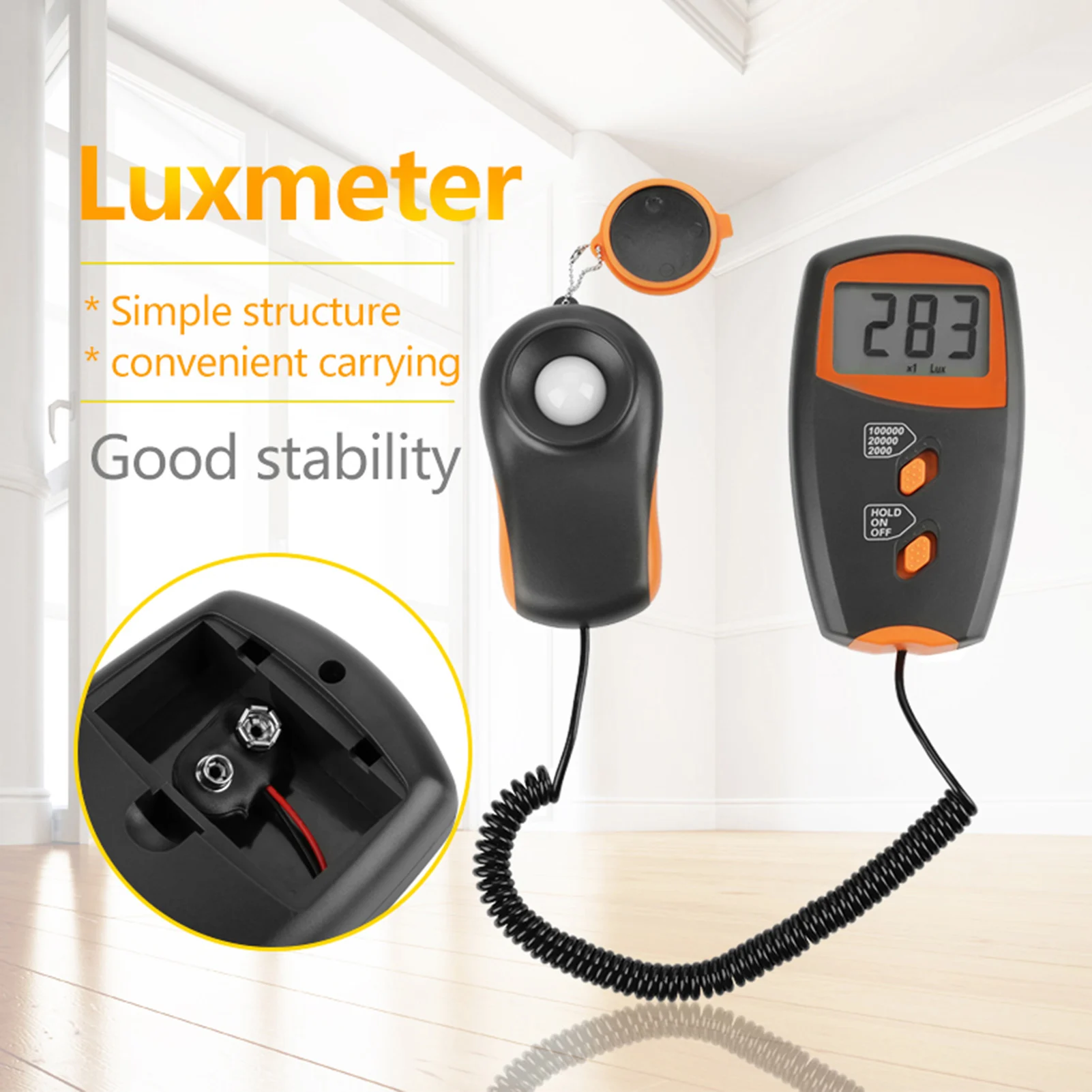 LX1010BS Digital Luxmeter LCD Display Light Meter Environmental Testing Illuminometer Light Meter