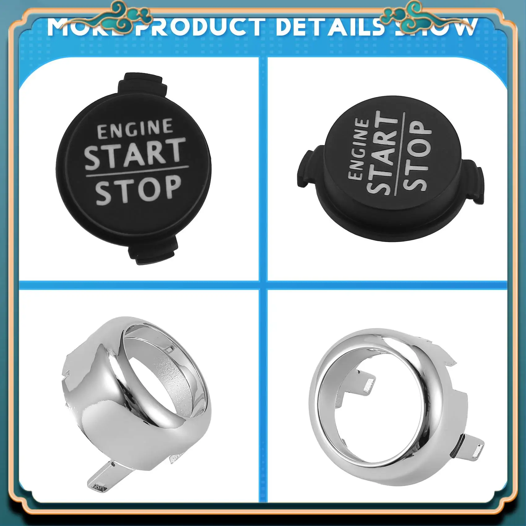 

Latest Car Engine Start Stop Ignition Button Switch Cover 3W0959839c For Bentley Continental GT GTC Flying Spur 2006-2012