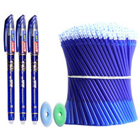 85Pcs/Set Erasable Gel Pen Refills 0.38mm Blue Black Red Ink for Student School Office Writing Stationery