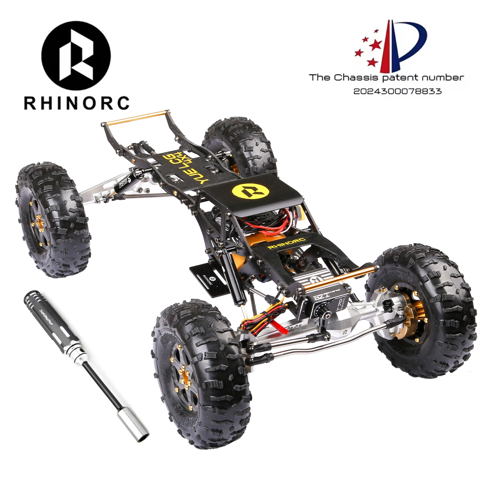 

Гусеничный автомобиль YUE LCG V2 с сервоприводом T70 AM32 40A ESC S12 Outrunner Motor Combo для 1/10 Crawler RTR Off-Road Competition