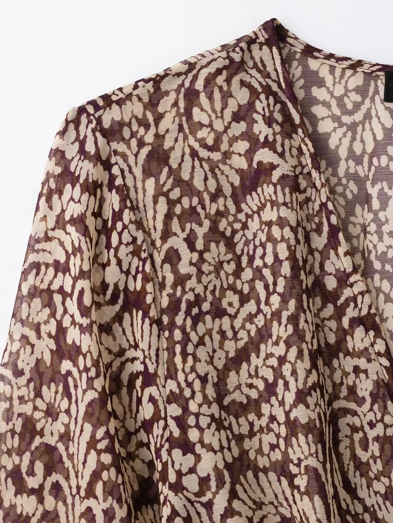 Kondala moda 2025 vintage primavera vestido com decote em v chique bohe renda casual vestido de manga longa feminino solto plissado impressão maxi vestido