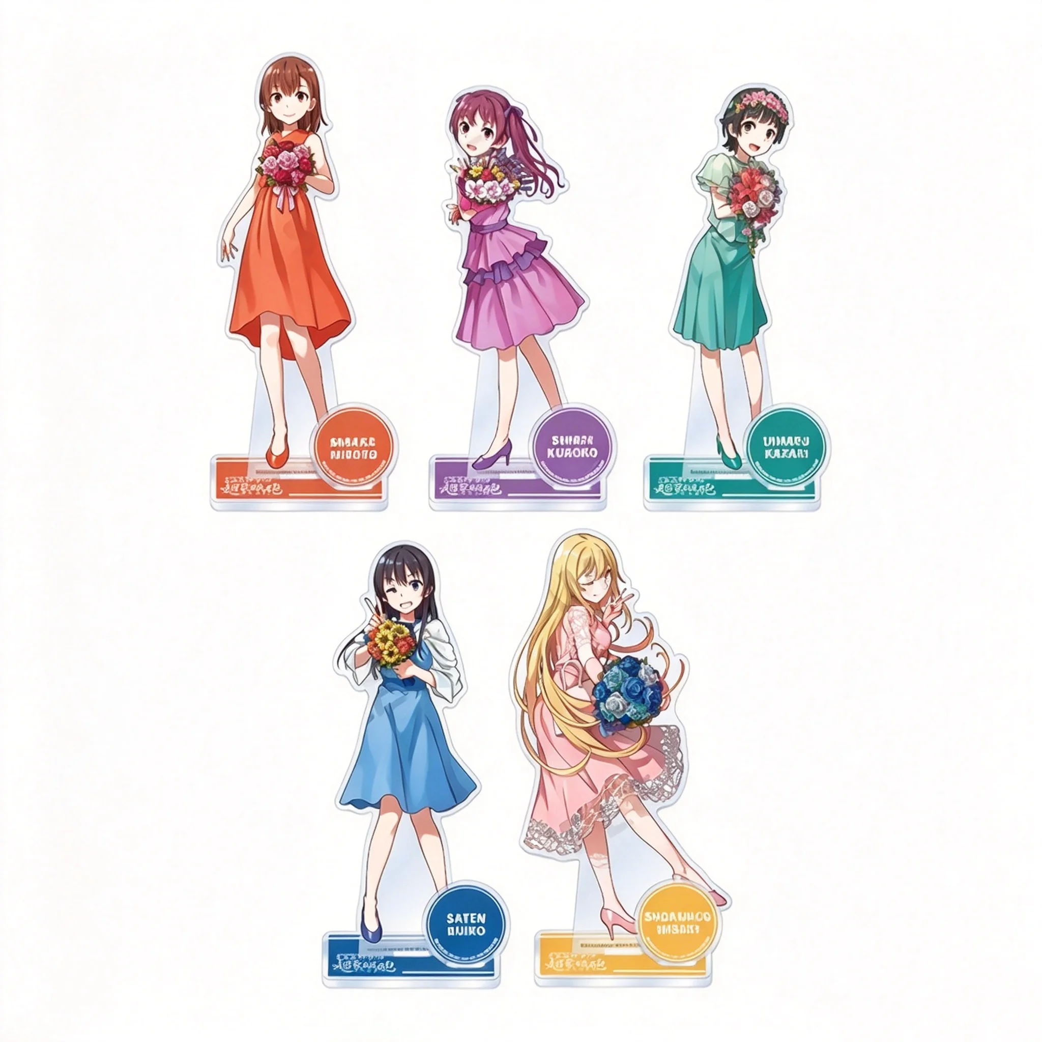 Anime A Certain Scientific Railgun Formal Dress Ver Mikoto Misaka Acrylic Stand Model Plate Keychains Desk Decor