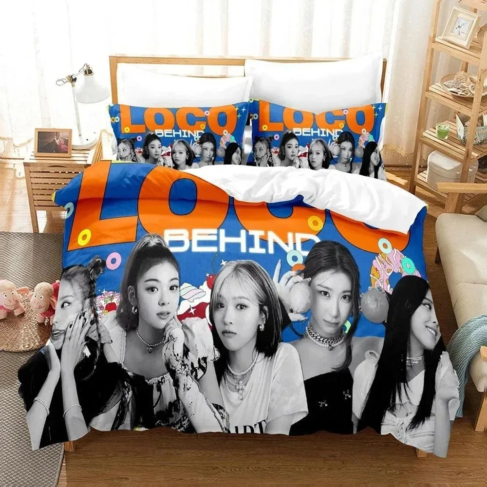 

Kpop Group ITZY Bedding Set For Bedroom Soft Modern Bedspreads Comefortable Kids Duvet Cover Quilt Cover And Pillowcase