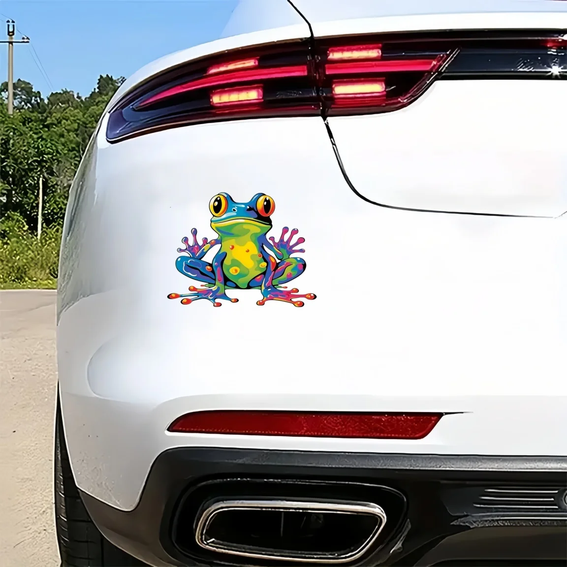 Peaceful Vibes Frog Vinyl Sticker Decal for Car Windows, Bumpers, Laptops - Waterproof, Durable, and Eye-Catching!