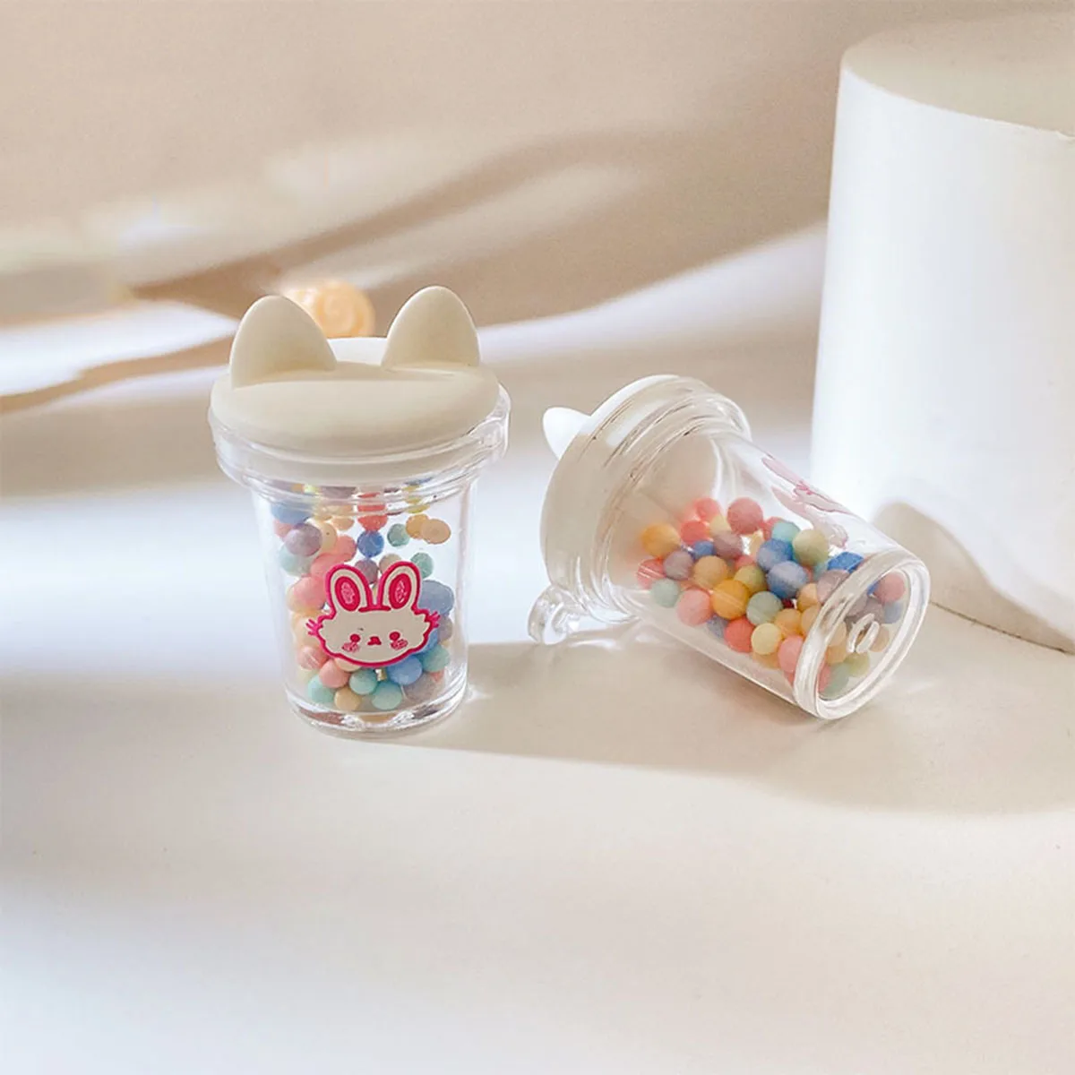 For Labubu Dolls Accessories Cute Miniature Dollhouse Mini Kettle DIY Cartoon Dress Up  Accessories
