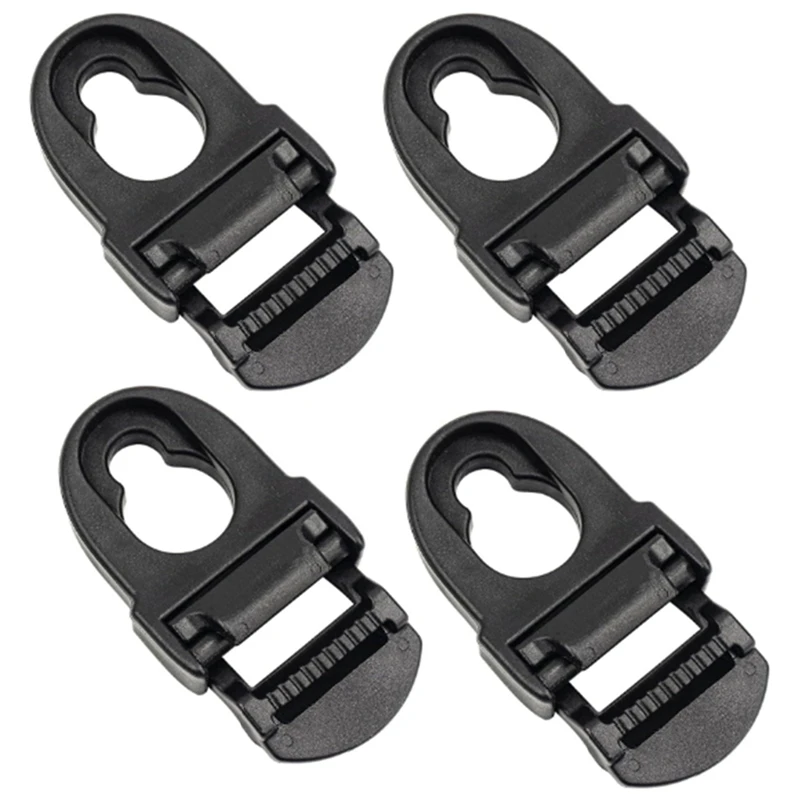 

Top!-4Pcs Kayak Seat Clips Replacement Kayak Buckle Accessories Safety Buckle Webbing Nylon Backpack Adjustment Buckle