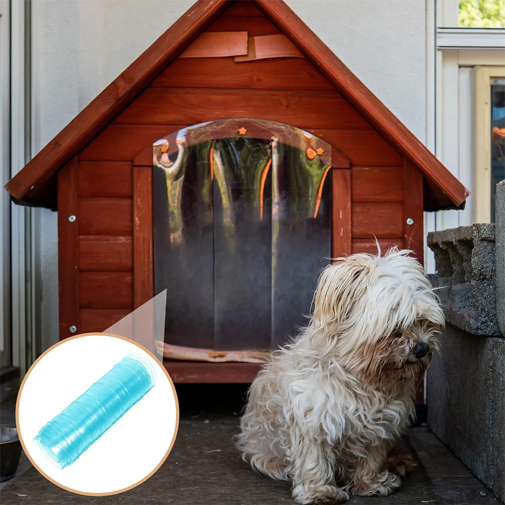 

Dog Curtain Clear 80.56X7.07 Inch Pvc Strip Doorway Curtain For Pet Access Weatherproof Insulation Airflow Barrier
