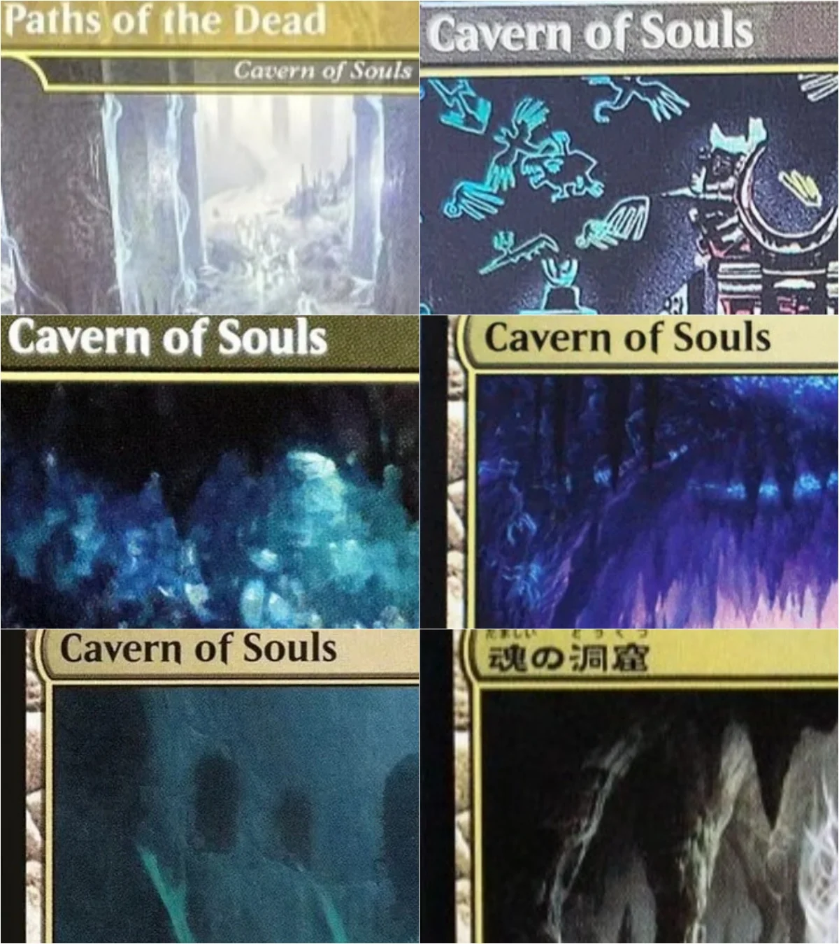 

"Cavern of Souls" TCG Magical Proxy Cards black Top High Quality Gathering Board Playing Game Trading Cards Proxy