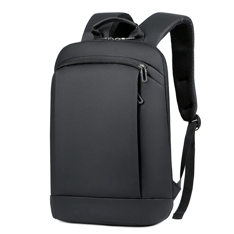 Ultra-thin Laptop Backpack 15.6 Inch Business Men Bag Women Backpacks Solid Color Unisex Backpacks Slim Back Pack mochila hombre