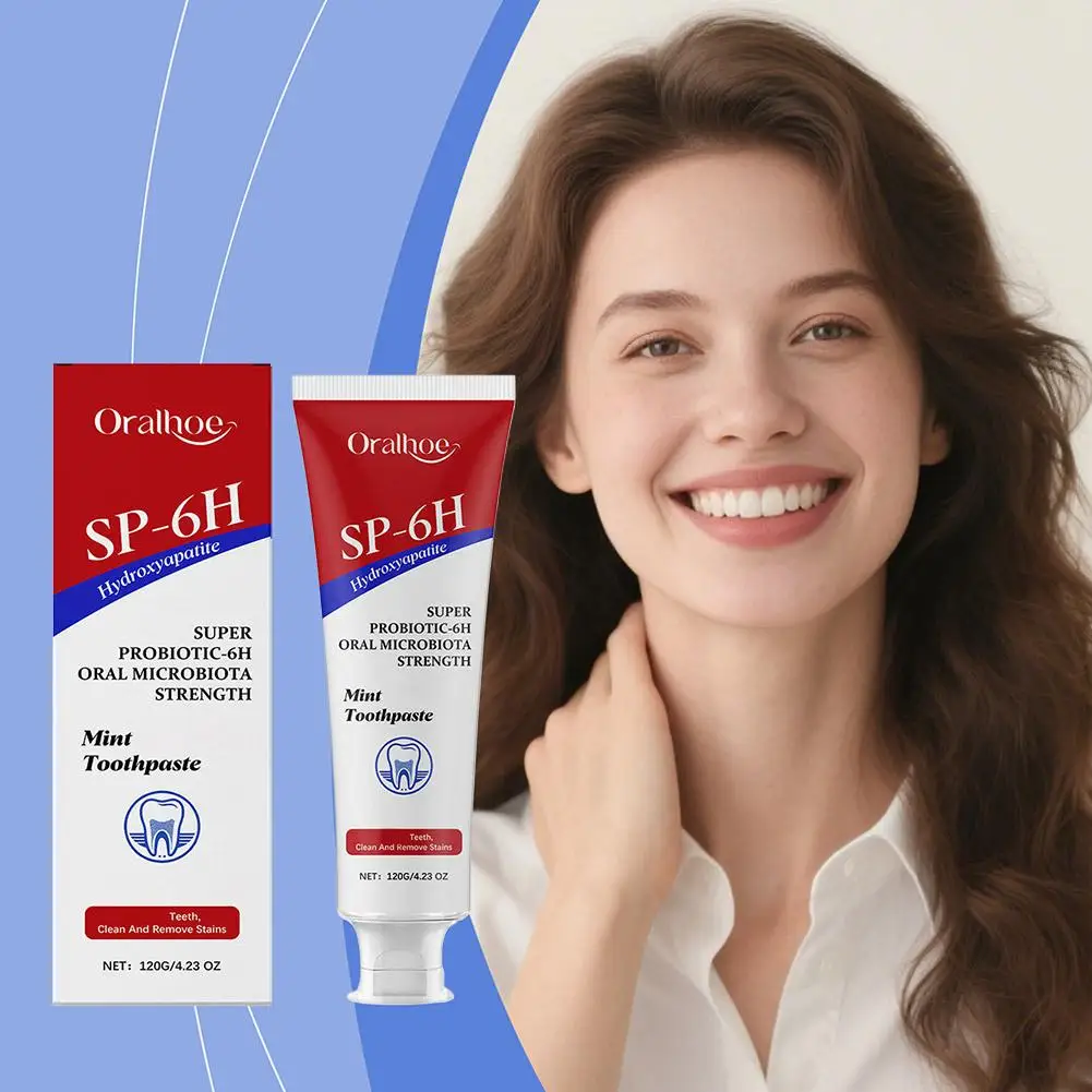 120 جرام معجون أسنان لتنظيف النعناع اشراق البقع إزالة الأسنان العناية بالفم معجون أسنان التنفس معجون أسنان بروبيوتيك طازج أبيض T6L7 #4