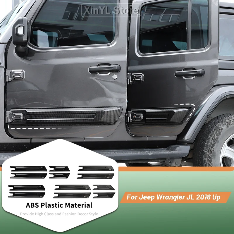 

2/4 шт. защитная пластина для двери автомобиля от царапин, защитная пластина для Jeep Gladiator JT Wrangler JL 2018 Up, аксессуары