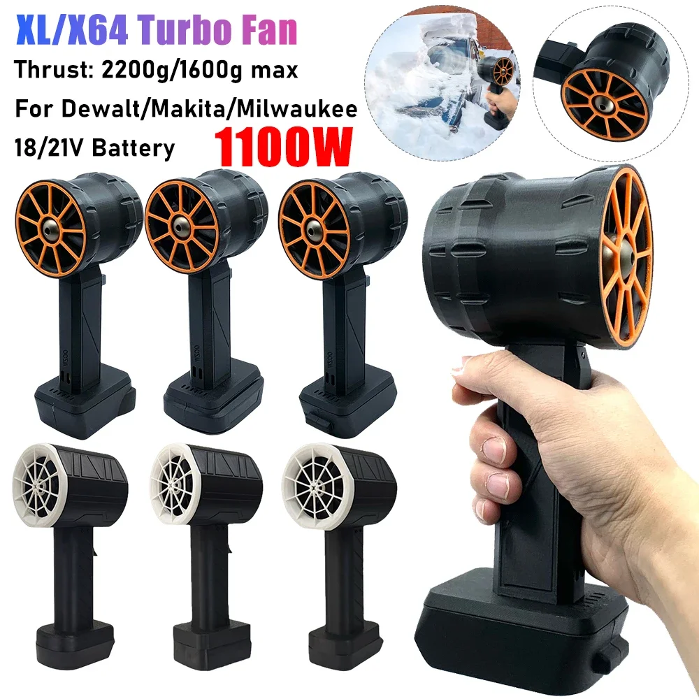 

Violent Fan Air Blower 2200g/1600g Thrust Dust Cleaner 1100W Strong Wind Turbo Fan for Dewalt/Makita/Milwaukee 18/21V Battery