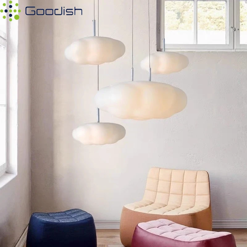 

Современный скандинавский стильный подвесной светильник, креативный полный спектр, светодиодные лампы в форме тыквы и облака для спальни, украшение дома, люстра