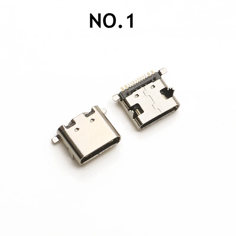 100Pcs/Lot 10Models Type-C USB Charging Dock Connectors Mix 6Pin And 16Pin Use For Phone And Digital Product Repair Kits