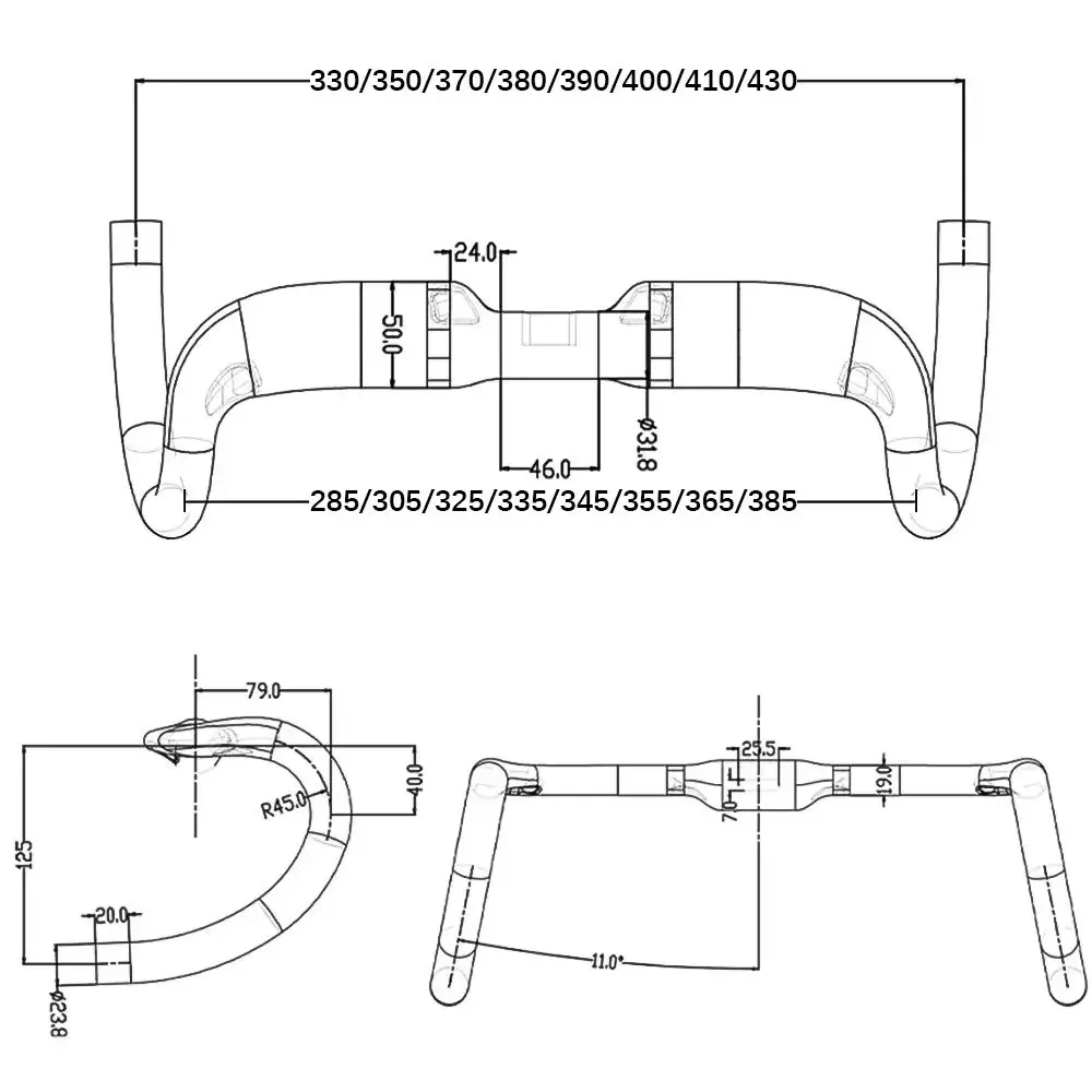 

﻿ BALUGOE Road Bike Carbon Fiber UCI Athlete Handle Internal Wiring Professional Racing Handle Sprint Bending Handle