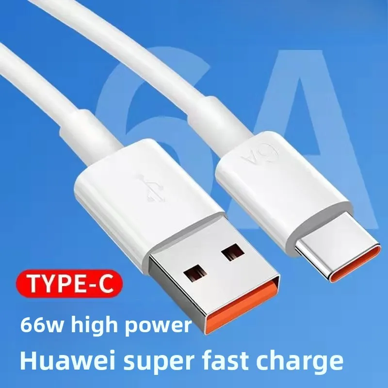 6A Flash Charge Typec Super Fast Charge Suitable for Huawei Honor USB Xiaomi Phone Charger Data Cable