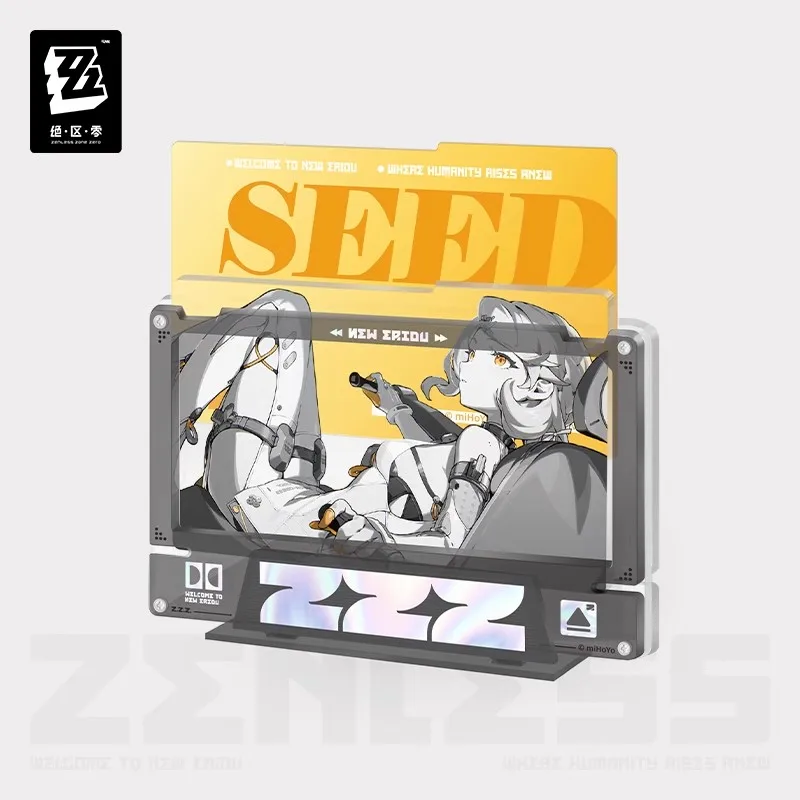 Official Zenless Zone Zero Licensed Anime Artwork Series Game Merchandise Fixed-Frame Acrylic Insert Set Team Opolos Gift