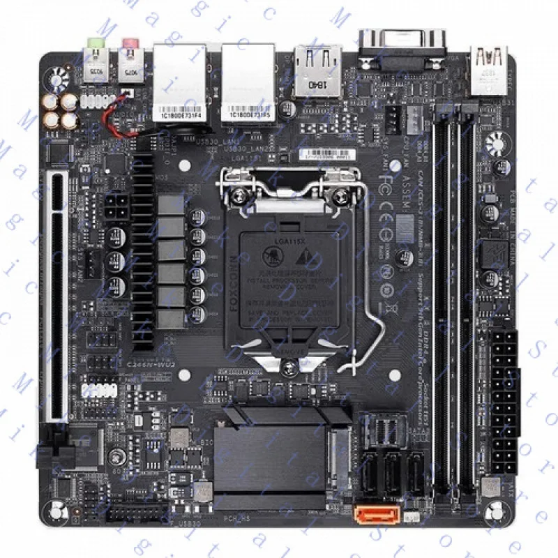 

UU ДЛЯ серверной материнской платы Gigabyte C246N-WU2 Mini-ITX DDR4 Intel LGA1151