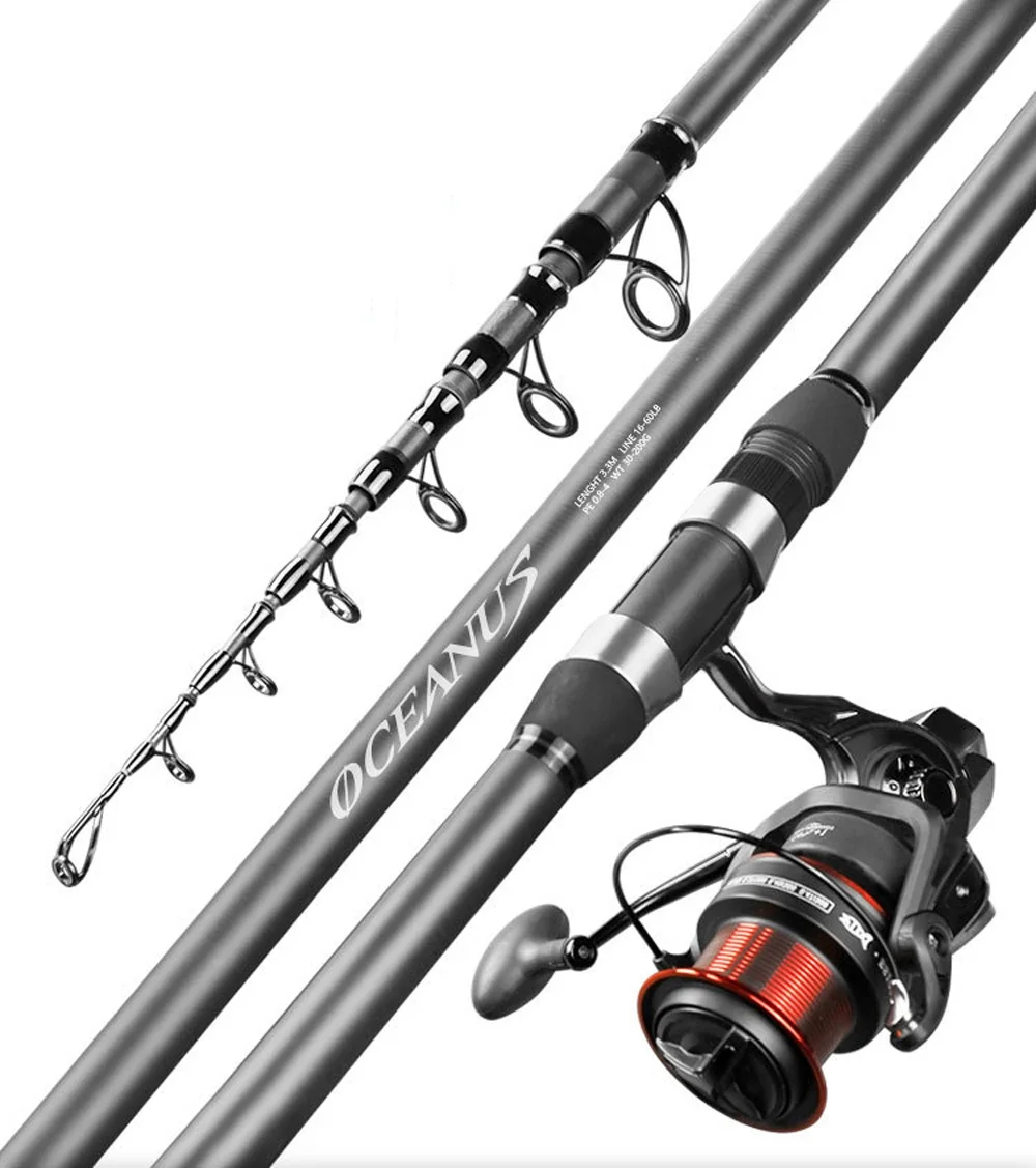 5,4 m Meer Angelrute 36T Carbon Faser Abstand Werfen Ozean Boot Angeln Spinnrute Super Harte Teleskoprute PE 0,8-6 # – Detail 3