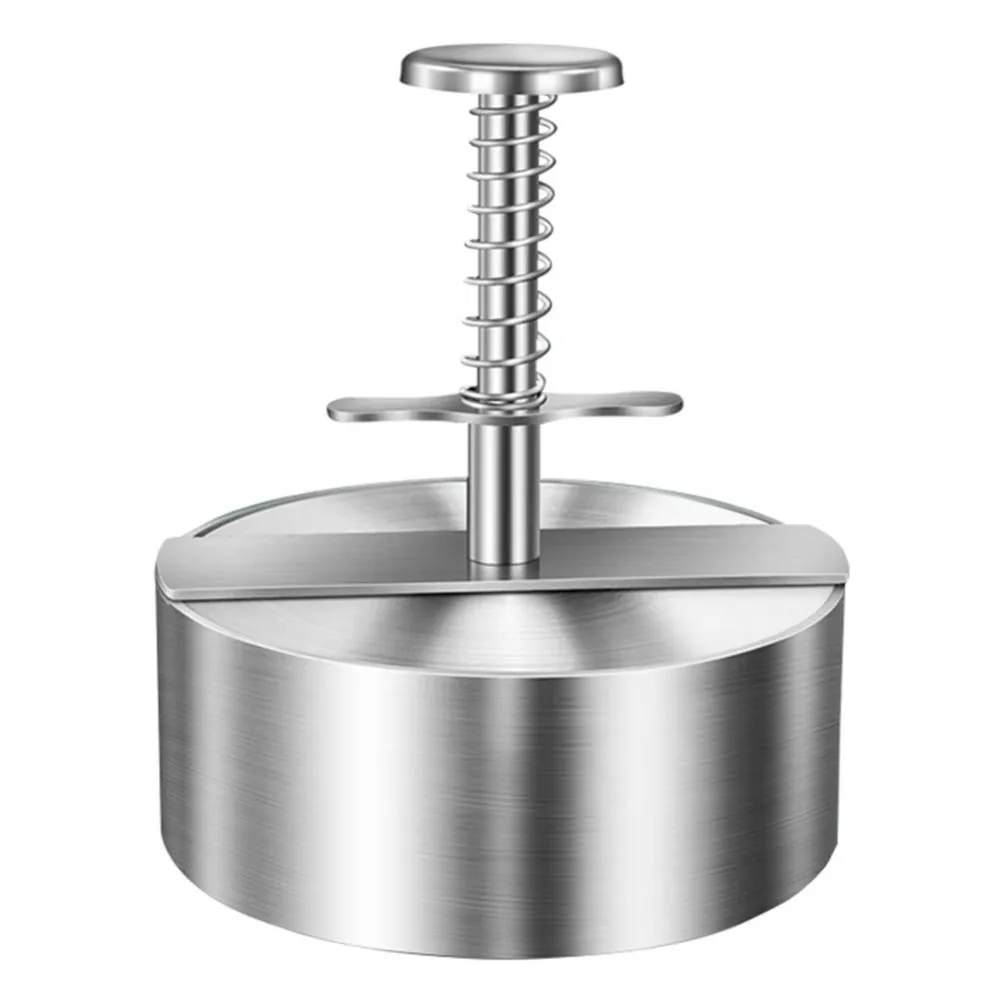 

Stainless Steel Hamburger Press Mold 8/10/11/14cm Non-Stick Burger Patty Maker Multi Size Manual Rice Ball Mold Meat Tool