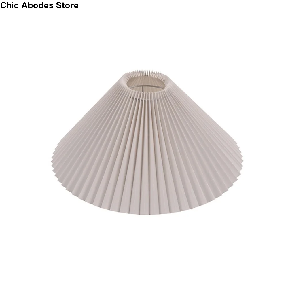 

DIY Nordic Fabric Table Lamp Lampshade Pleated Minimalist Floor Lamp Cover Modern Washable Pendant Lampshade Chandelier
