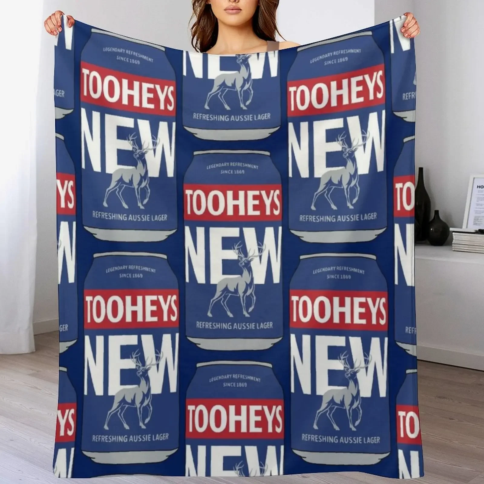 

Hand-drawn Tooheys New 2023 can Throw Blanket Giant Sofa Luxury Brand cosplay anime Blankets For Baby Blankets