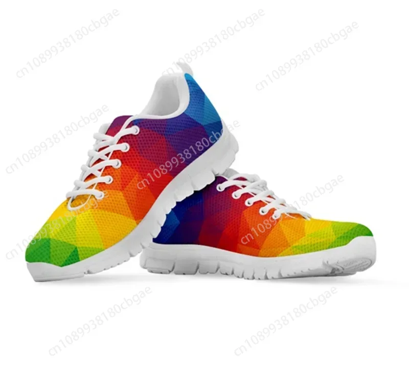 

Hot Men's Sneakers Fashion Streetwear Shoes for Men Rainbow Flag Pride Pattern Flats Shoes Comfortable Sports Shoes