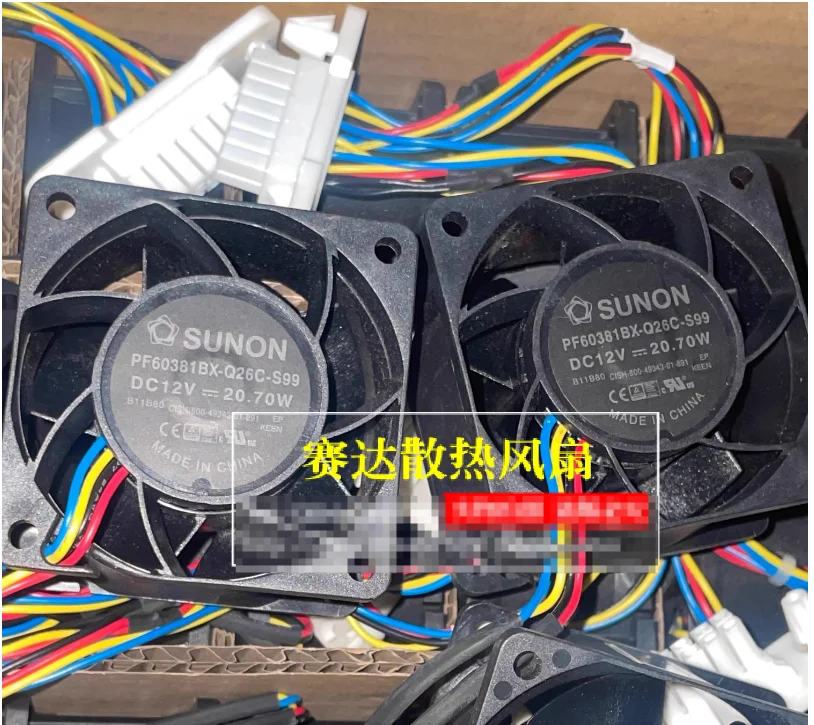 

SUNON PF60381BX-Q26C-S99 DC 12 В 20,70 Вт 60x60x38 мм 4-проводной охлаждающий вентилятор для сервера