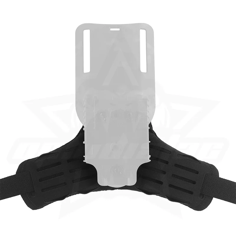 OPHIDIAN ARC Accesorios de placa inferior Almohadilla de funda de patada lateral de 3 orificios, correa de pierna MOLLE Rifle de aire de caza Disparo rápido