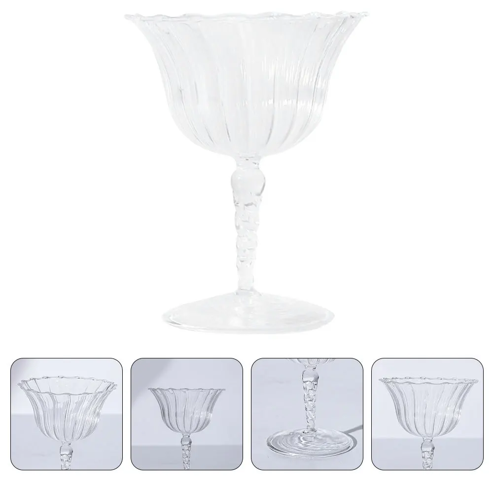 

Tall Stem Glass Holder Long Clear Votive Stand for Home Office Bedroom Party Decor Modern Candlestick Holders
