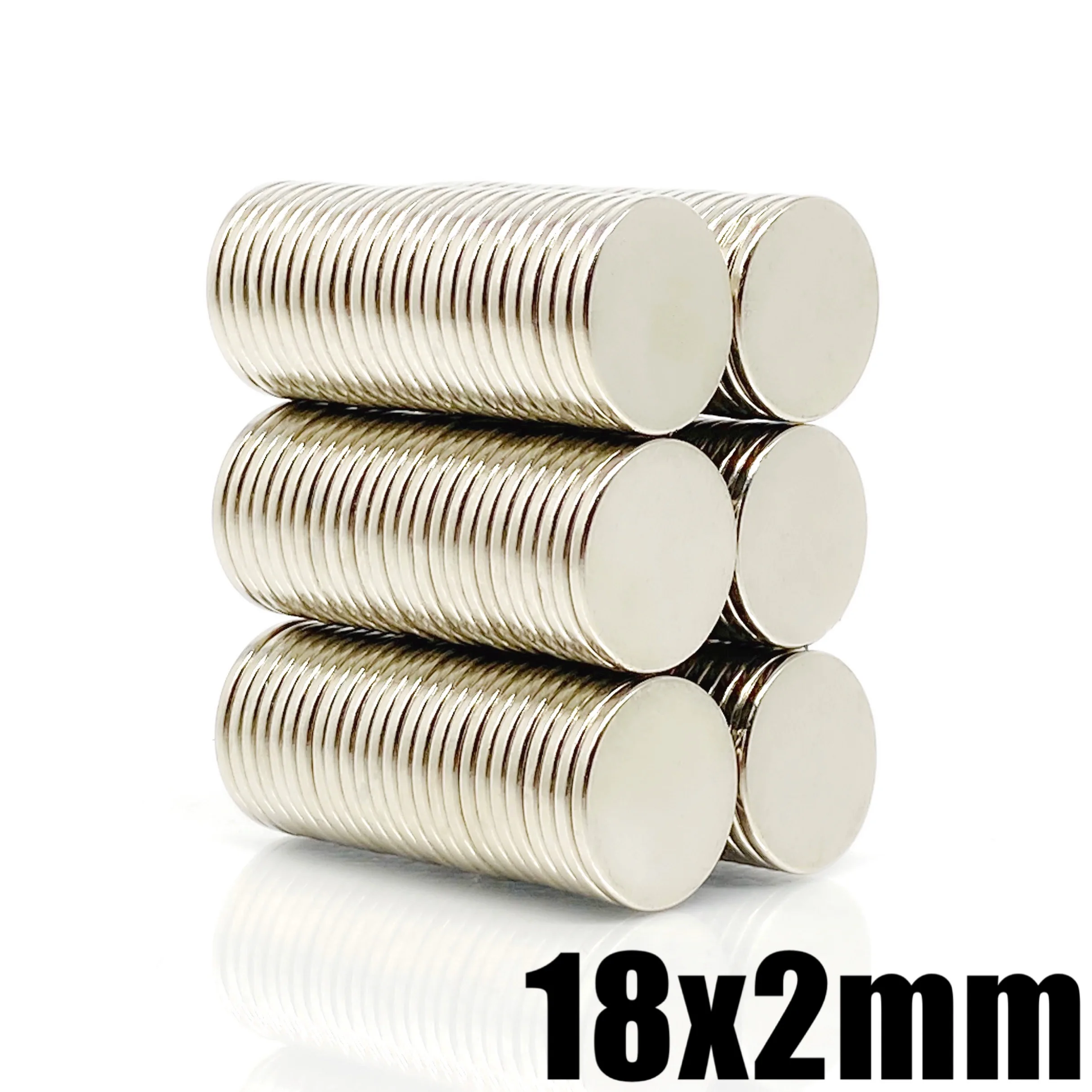 10/20/30/50/100/200Pcs 18x2 mm Thin Neodymium Magnet Strong 18mmx2mm Powerful Magnets 18x2mm Permanent Small Round Magnet 18*2mm