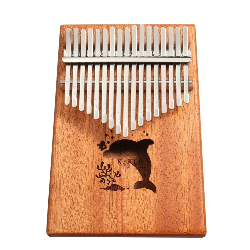 17 tasti portatile pollice pianoforte strumento tascabile Kalimba dito pianoforte Mbira piccoli giocattoli musicali