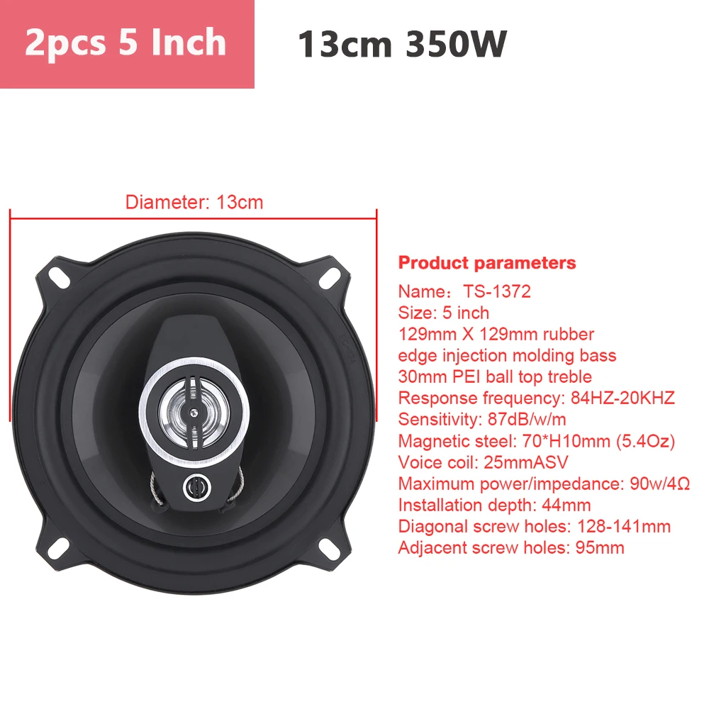 2ks 4/5/6 palec auto reproduktorů 10cm/13cm/16cm subwoofer auto audio hudba stereo plný dosah frekvence hifi automobilové reproduktor okres horn