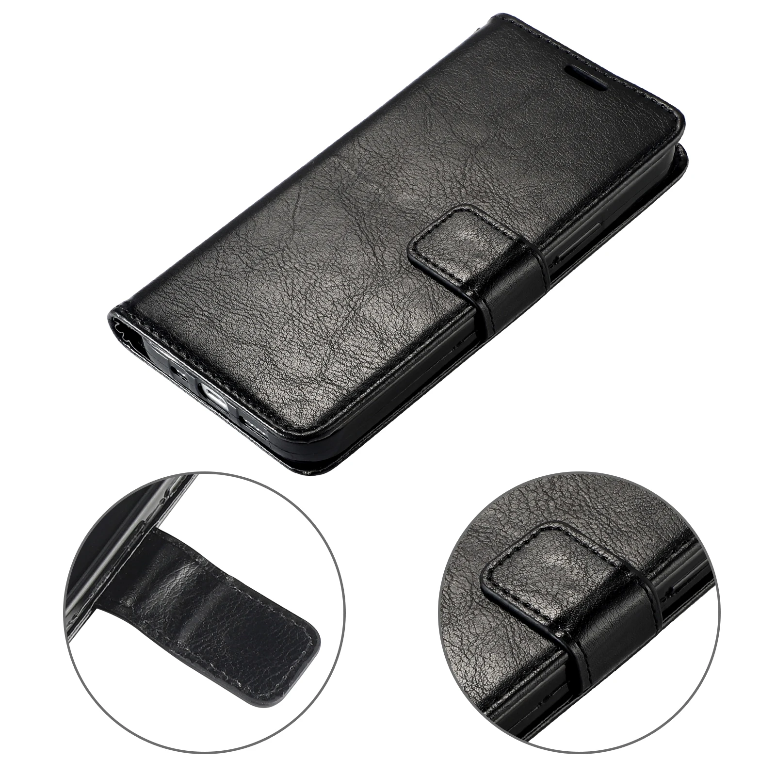 Magnetische Leder-Brieftaschenhülle mit Klappmechanismus für OPPO Reno 5 6 6Z 7 7Z 8 10 Pro 11 11F 12 13 14 14F 15 15F Lite 4G 5G mit Standfunktion – Detail 7