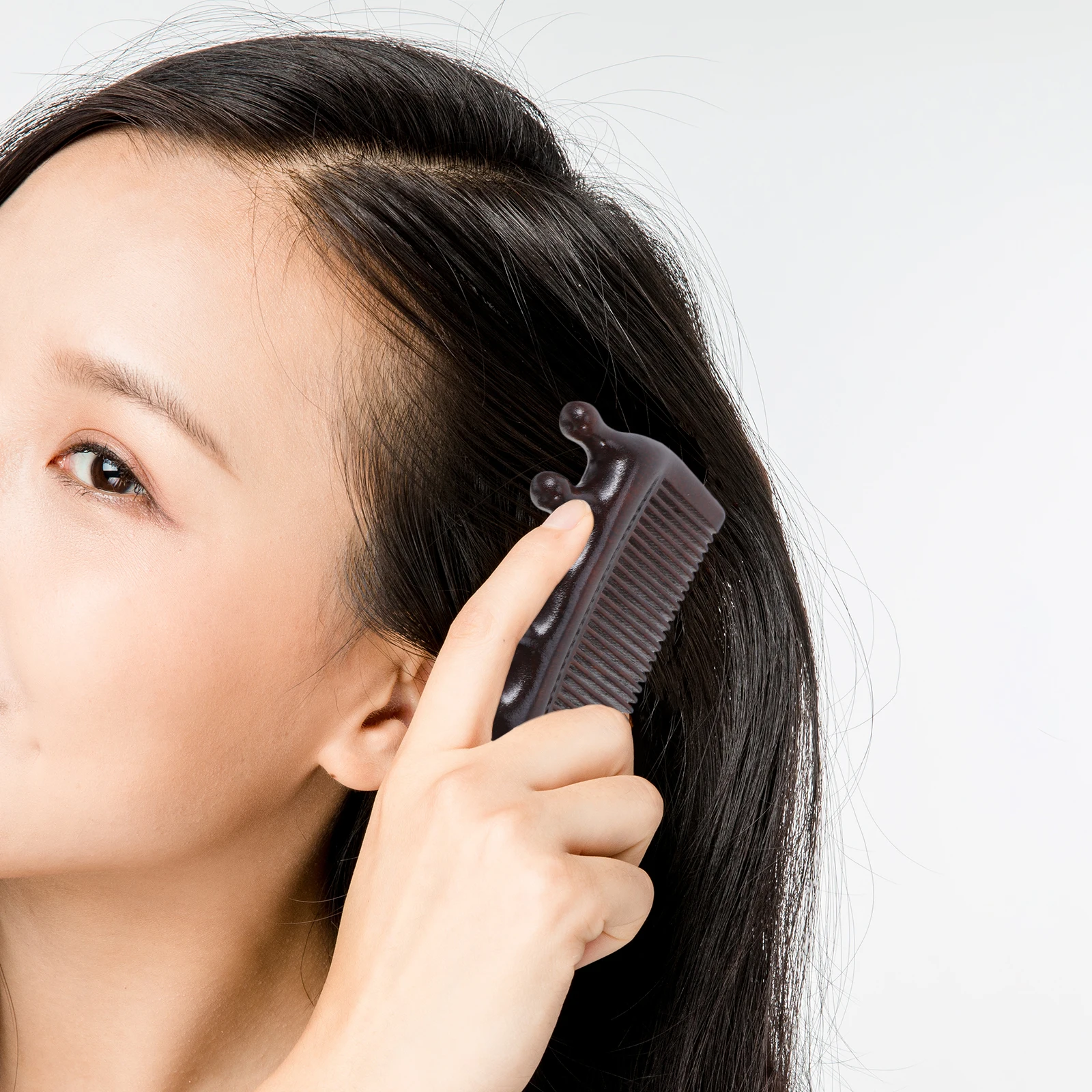 

Sandalwood Five-Tooth Massage Comb Ergonomic Scalp Detangler Multifunctional Hair Gua Sha Wooden Massager Scalp Gua Sha