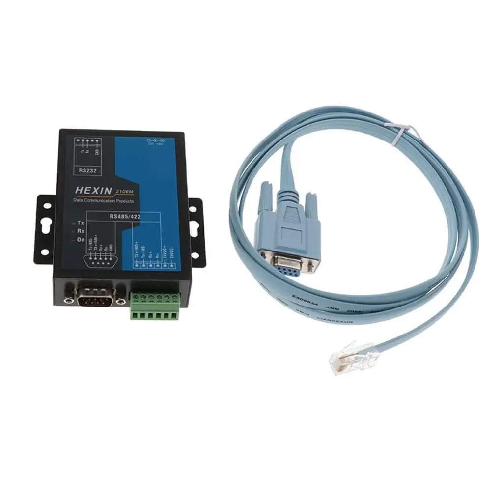 RS232 to RS485 RS422 Converter Adapter Efficient Communication Metal Housing LED Status Indicators for Universal Equipment