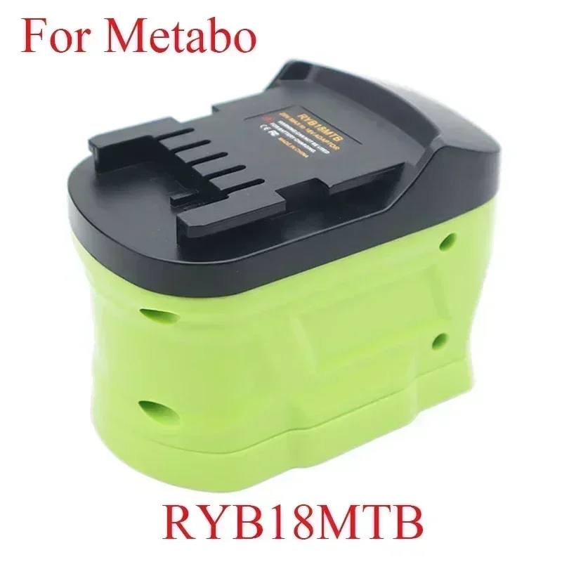 

RYB18MTB Battery Converter Adapter for Ryobi Lithium P103 P108 Batteries To for Metabo Li-ion Tool for Metabo 18V Li-ion Battery