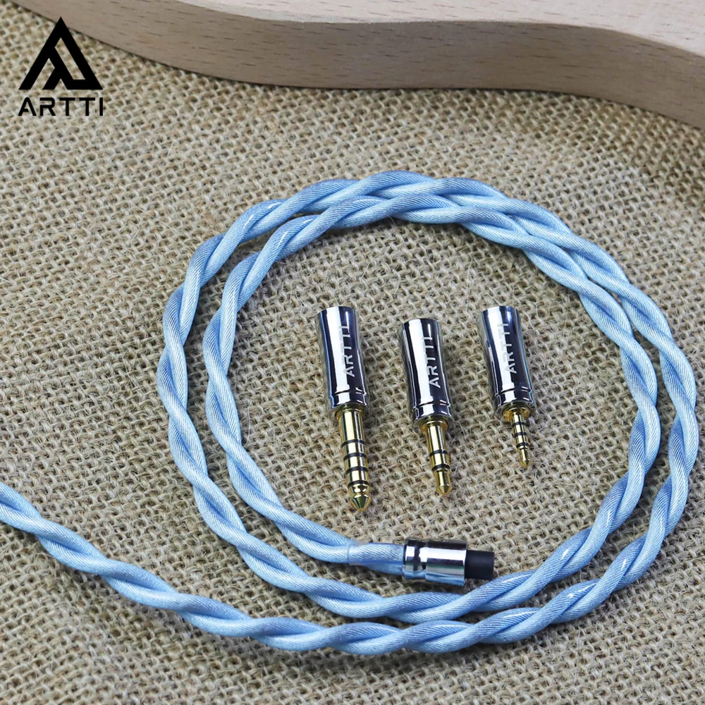 Кабель ARTTI CLEAR A5 3 в 1, Hi-Fi, улучшенный, IEMs MMCX, 2,5 + 3,5 + 4,4 мм, съемный штекер 0,78, 2 контакта/QDC/MMCX/разъем