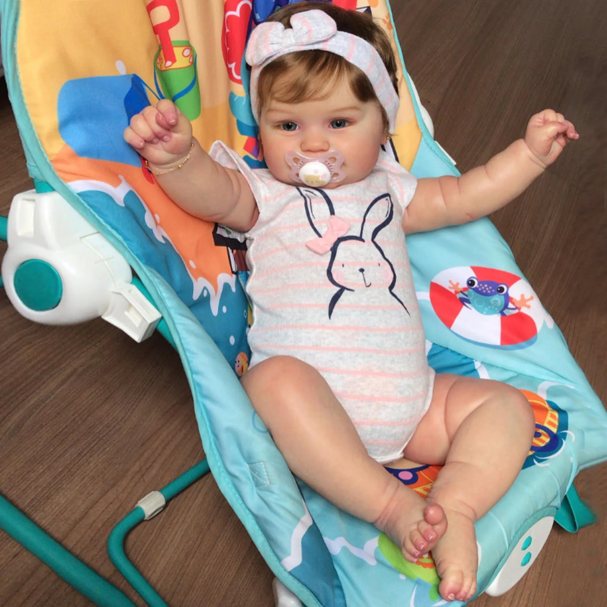 48CM Maddie Bebe Reborn Dolls Malowana noworodkowa lalka z wziętymi włosami i miękkimi w dotyku zabawkami dla dzieci Muñecas Reborn