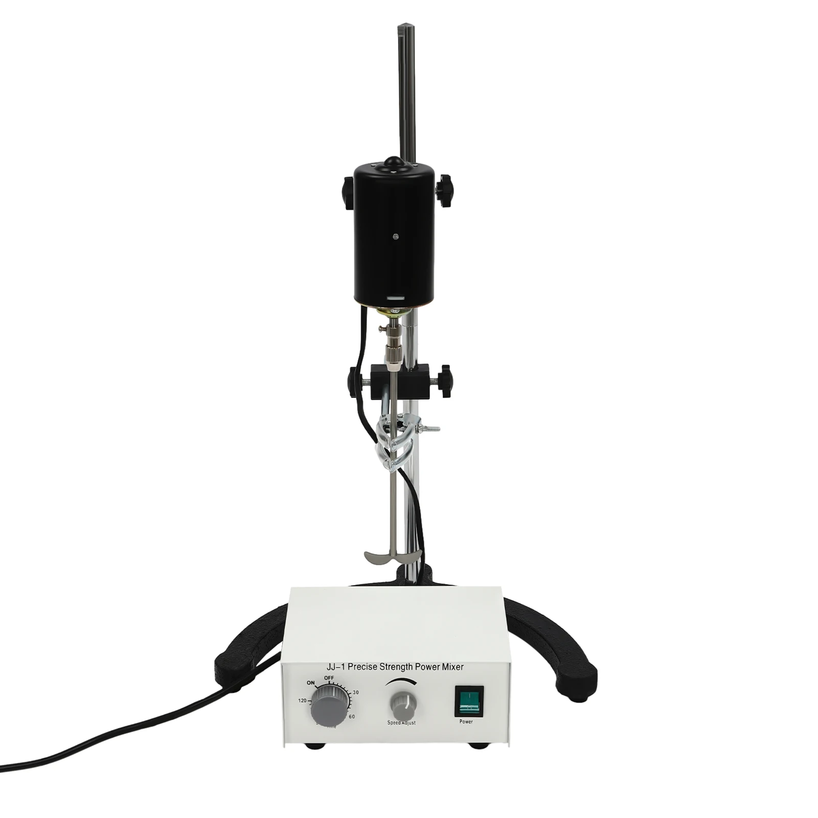 100W elektrische bovenliggende roerder 0-3000 RPM automatische roerder laboratoriummixer met 120 minuten timer voor het mengen van verf en reagentia ﻿ - afbeelding 1