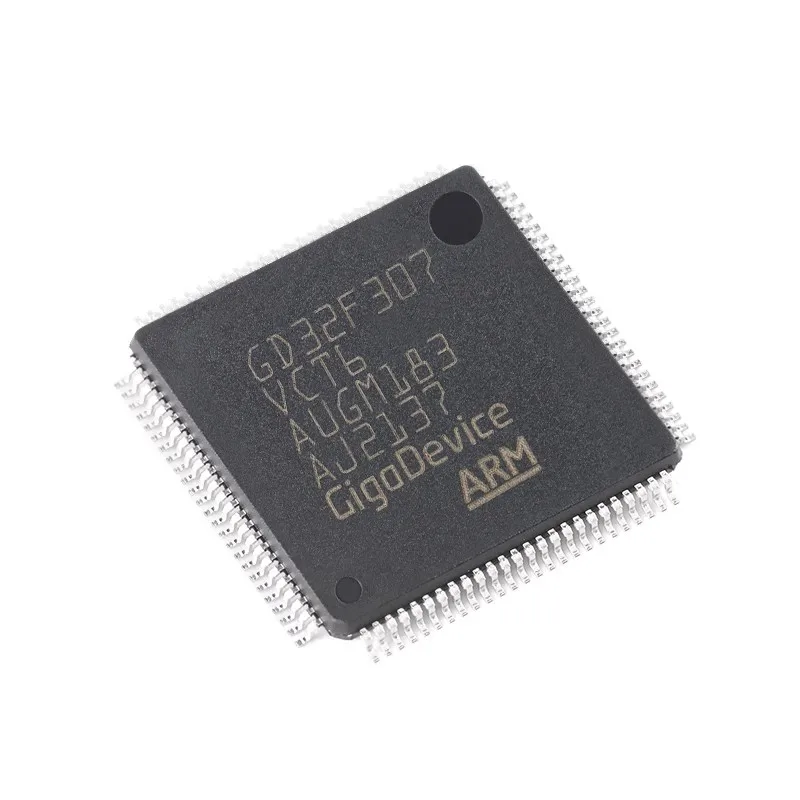 5PCS GD32F307VCT6 LQFP-100(14x14) MCU ARM Cortex-M4 120MHz 2.6V~3.6V 256KB FLASH