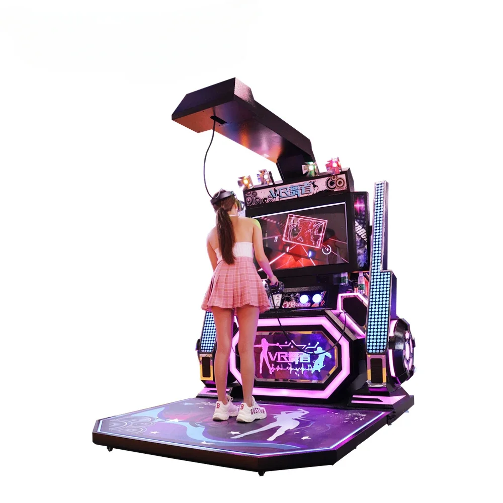 Shopping Mall Modern VR Electronic Indoor Coin Operated Arcade Vr Dancing Games Machine VR 9D Simulator