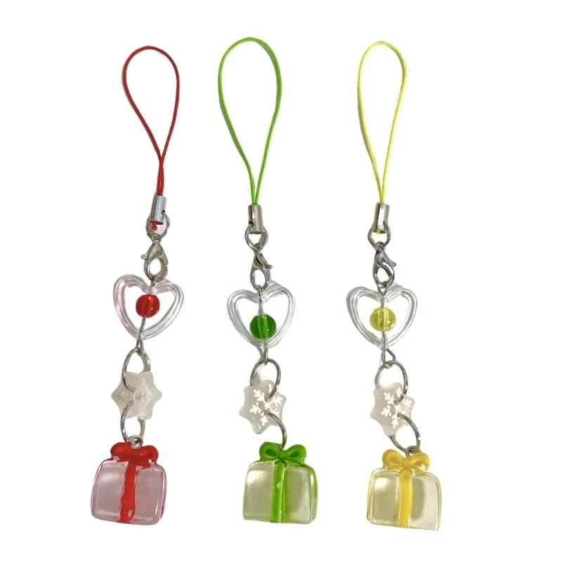 Stylish Crystal Snowflake Phone Chain with Gift Box Accessory For Everyday Use Q6RB